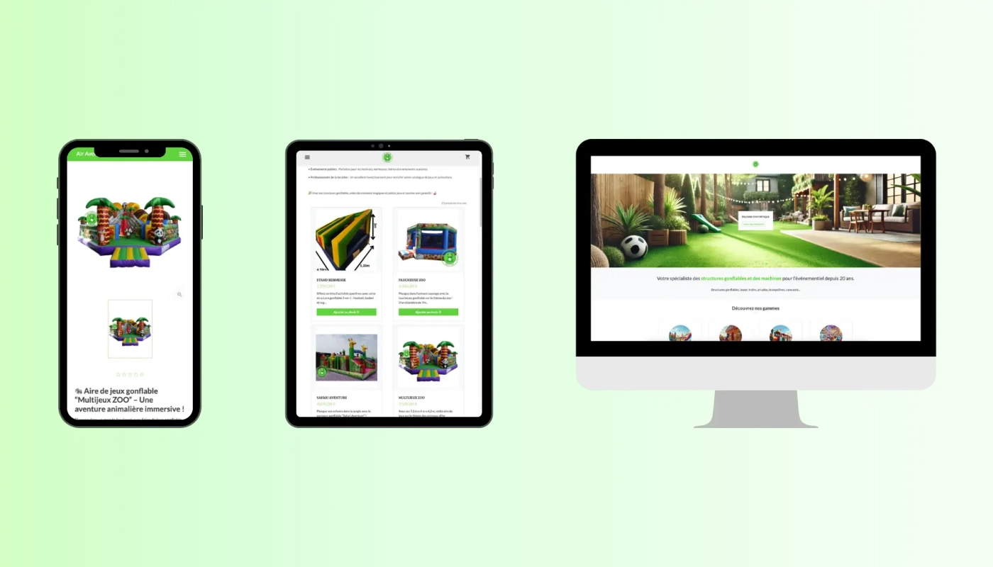 Bannière de la pageLancement du site web