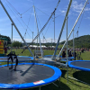 Trampoline élastique 4 pistes